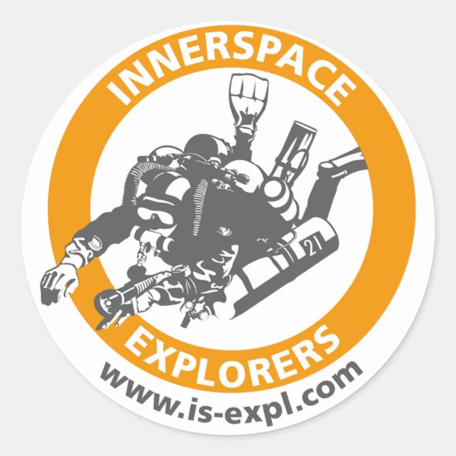 InnerSpace Explorers sticker (Front)