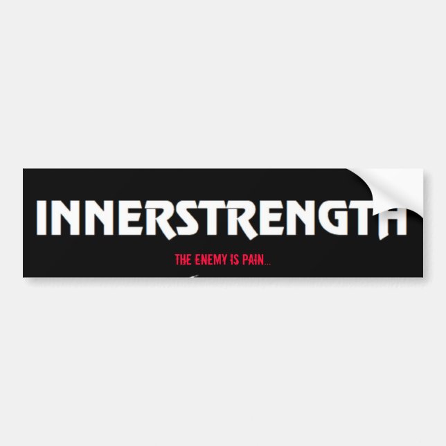 INNERSTRENGTH bumperstikker Bumper Sticker (Front)