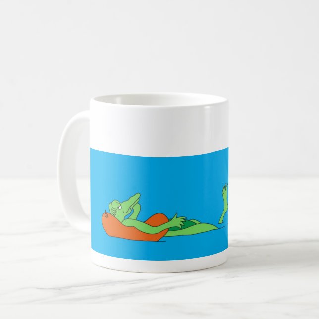 Innertube Gator Mug (Front Left)