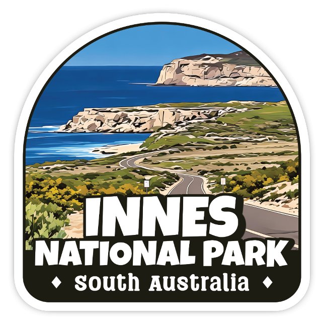 Innes National Park, South Australia Sticker (Innes National Park, South Australia modern arch shaped sticker)