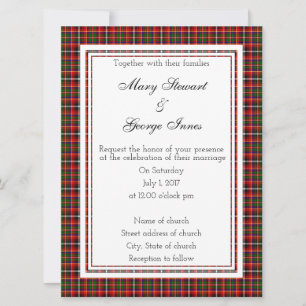 Innes Scottish Wedding Invitation