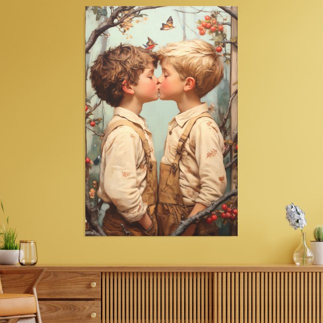Innocence in Bloom Canvas Print (Insitu(LivingRoom))