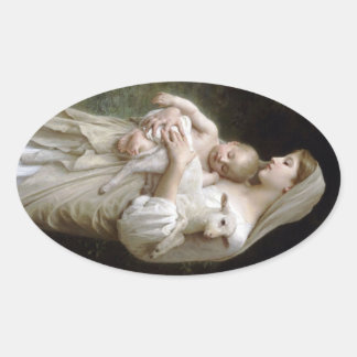 Innocence (L'Innocence) Oval Sticker
