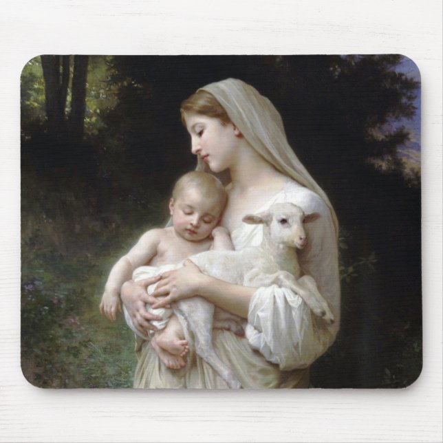 Innocence (Madonna and Child), Bouguereau Mouse Mat (Front)