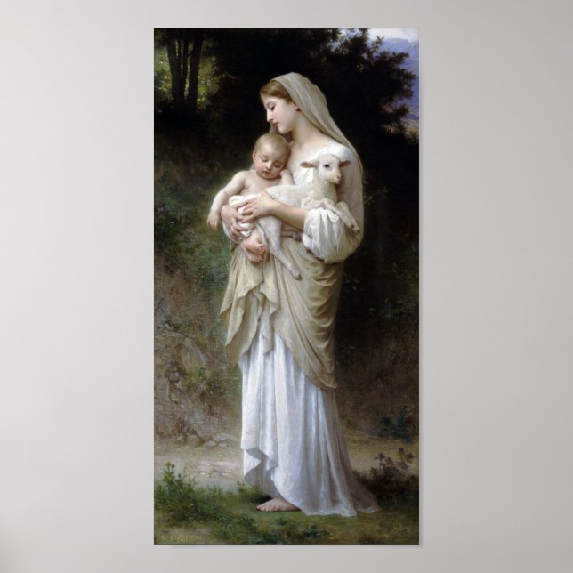 Innocence (Madonna and Child), Bouguereau Poster (Front)