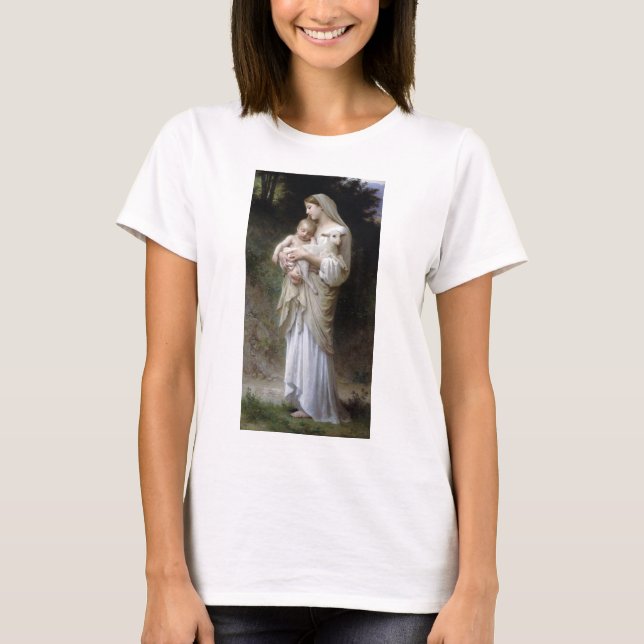 Innocence (Madonna and Child), Bouguereau T-Shirt (Front)