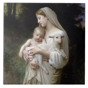 Innocence (Madonna and Child), Bouguereau Tile