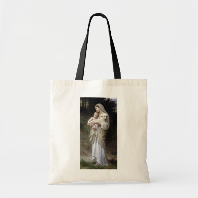 Innocence (Madonna and Child), Bouguereau Tote Bag (Front)