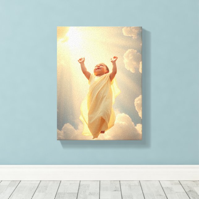 Innocence Soars - Premium Wrapped Canvas (Gloss) (Insitu(Wood Floor))