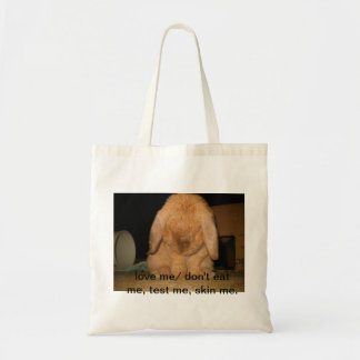 innocent  bunny tote bag