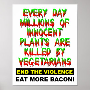 Innocent Plants Funny Poster
