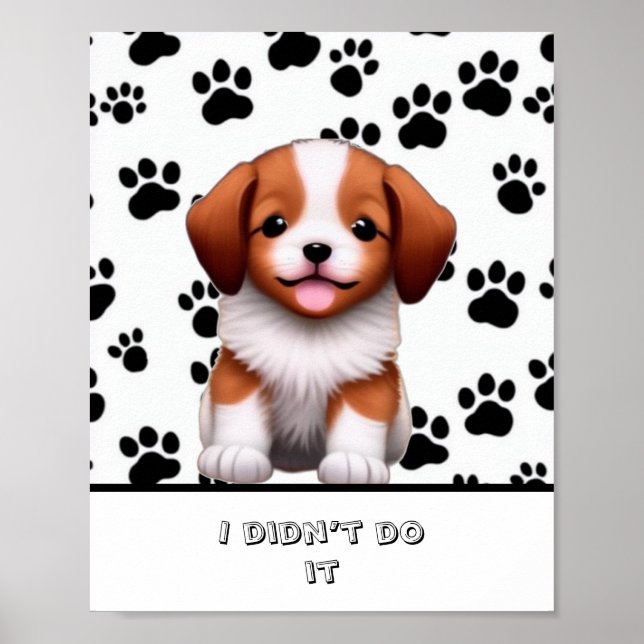 Innocent puppy poster (Front)