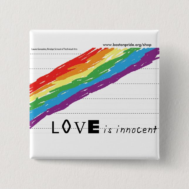 Innocent Square 15 Cm Square Badge (Front)
