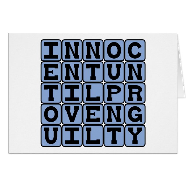 Innocent Until Proven Guilty, Innocence (Front Horizontal)