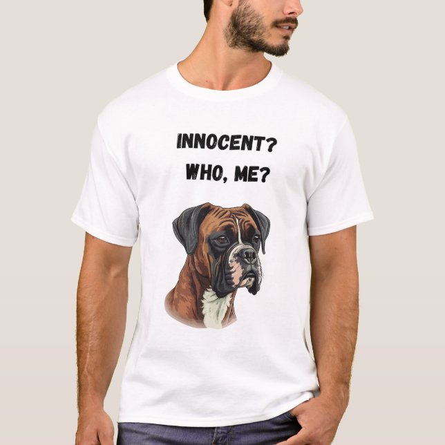 "Innocent? Who, me?" T-Shirt (Front)