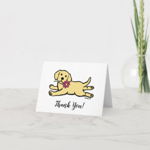 Innocent Yellow Labrador Puppy Thank You