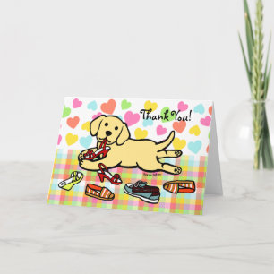 Innocent Yellow Labrador Puppy Thank You