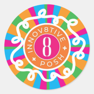 Innov8tive + Posh Classic Round Sticker