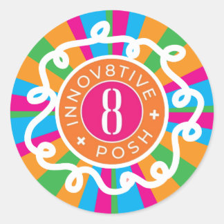 Innov8tive + Posh Classic Round Sticker