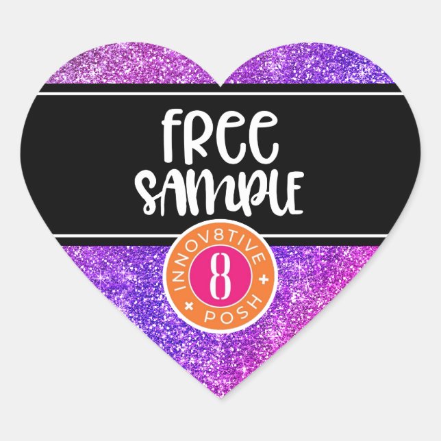 Innov8tive + Posh free sample label stickers (Front)