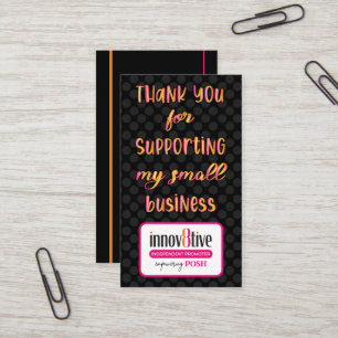 Innov8tive + Posh Thank You Business Card