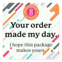Innov8tive + Posh your order sticker