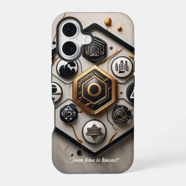 "Innovate, Disrupt, Repeat" iPhone 16 Case (Back)
