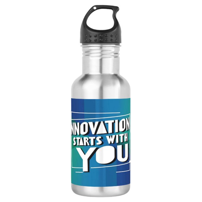 Innovation Starts With You 3 water bottle (Front)