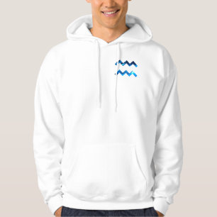 Innovative Aquarius Flow – Electric Blue Hoodie