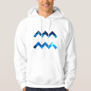 Innovative Aquarius Flow – Electric Blue  Hoodie