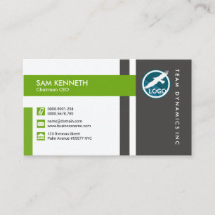 Innovative Rectangle Creative Media Icon CEO Business Card