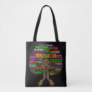 Innovator black mum Christian ma woman melanin mot Tote Bag