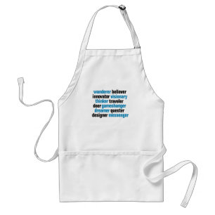 Innovator Gamechanger Visionary Dreamer Tag Cloud Standard Apron