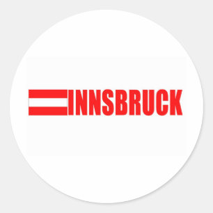 Innsbruck, Austria Classic Round Sticker