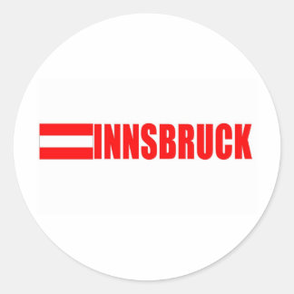 Innsbruck, Austria Classic Round Sticker