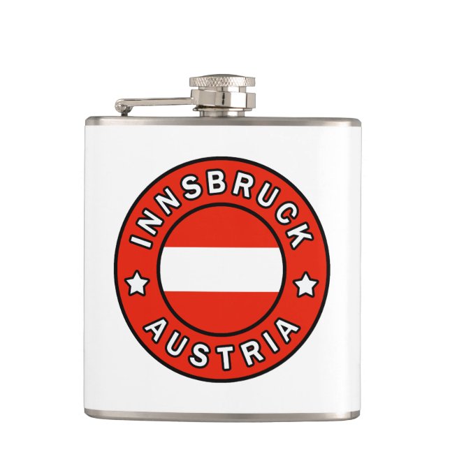 Innsbruck Austria Hip Flask (Front)