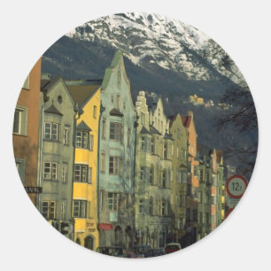 Innsbruck, Austria in Europe Classic Round Sticker