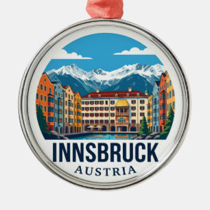 Innsbruck Austria Metal Tree Decoration