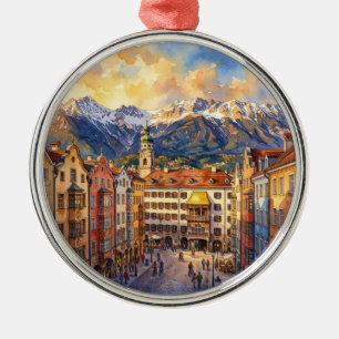 Innsbruck Austria Metal Tree Decoration