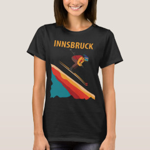 Innsbruck Austria Ski Slope Retro Travel T-Shirt