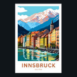 Innsbruck Austria Travel Print<br><div class="desc">Beautiful modern print celebrating Innsbruck Austria.</div>