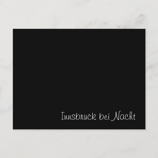 "Innsbruck bei Nacht" funny Card (Front)