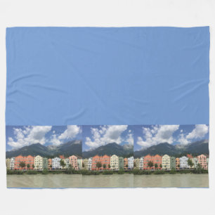 Innsbruck, city in the Alps  Fleece Blanket