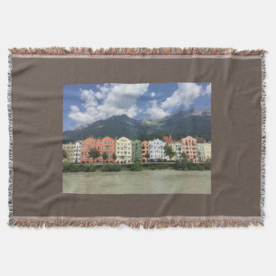 Innsbruck, city in the Alps  Throw Blanket