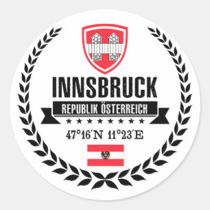 Innsbruck Classic Round Sticker