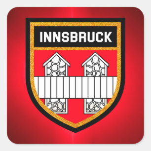 Innsbruck Flag Square Sticker