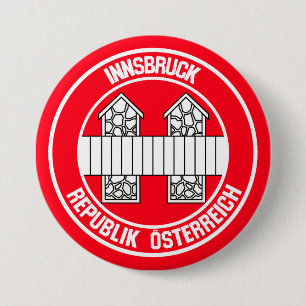 Innsbruck Round Emblem 7.5 Cm Round Badge