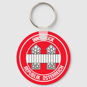Innsbruck Round Emblem Key Ring