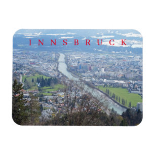Innsbruck seen from the cable car fridge magnet
