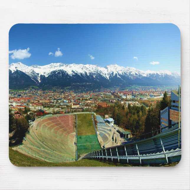 Innsbruck Ski Jump Mouse Mat (Front)